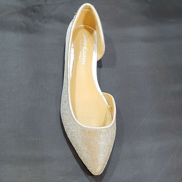 BRAND NEW JUICY COUTURE JEWEL STUDDED D'ORSAY POINTED TOE SLIP-ON FLAT S… - Picture 12 of 15